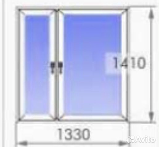 Пластиковое окно 1330х1410 под заказ