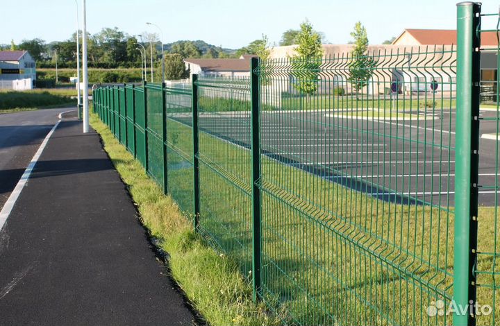 Забор из 3D сетки,ворота быстро