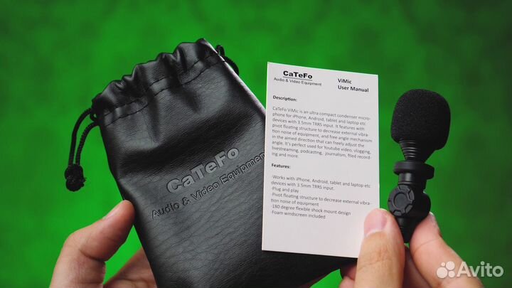 Компактный микрофон CaTeFo ViMic для моб. торг