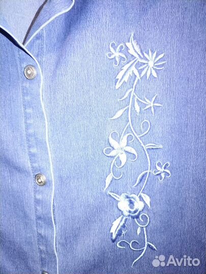 Рубашка джинсовая