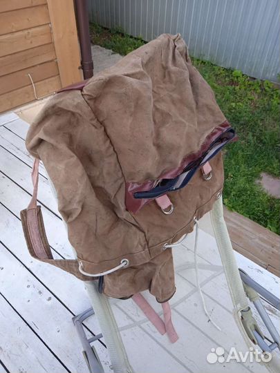Рюкзак брезентовый СССР размер 48/63 см