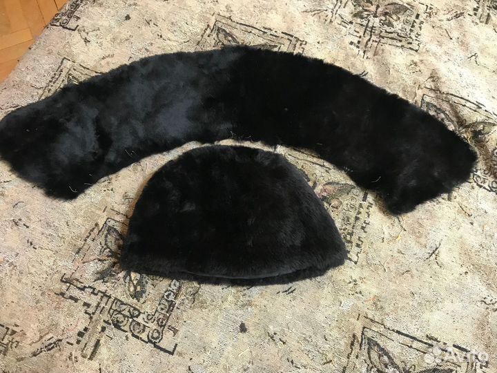 Меховая шапка и воротник женские