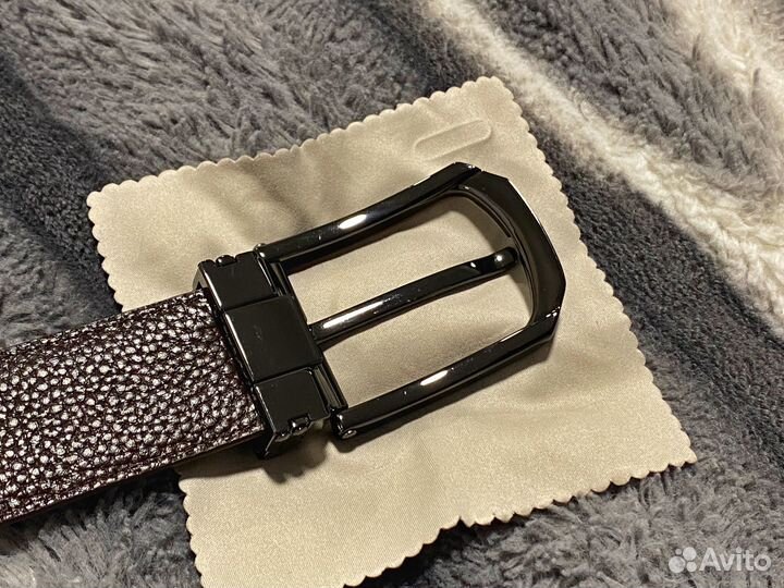 Двойной ремень темно-коричней. 90,5 см