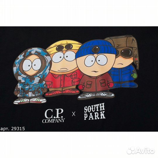 Футболка C.P.company X south park черная