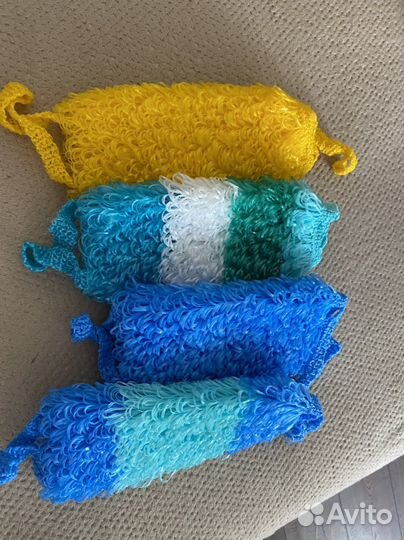Мочалки ручной вязки