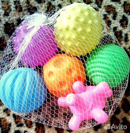 Тактильные мячики. Мусс-пена для игры в ванной