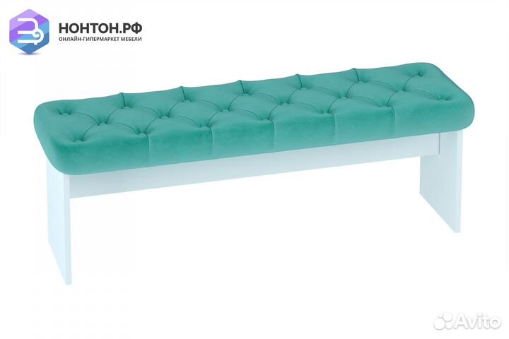 Пуф Тифани голубой / белый