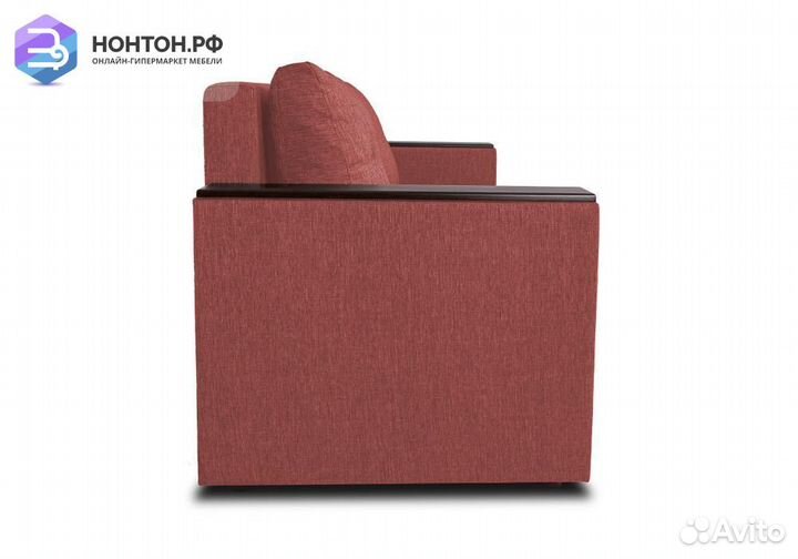 Диван еврокнижка Атланта терракотовый