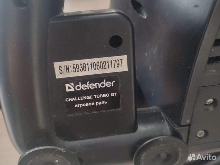 Игровой руль defender challenge turbo gt