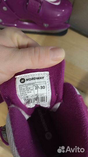 Коньки детские раздвижные nordway