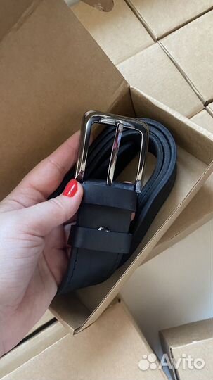 Мужской кожаный ремень ручной работы