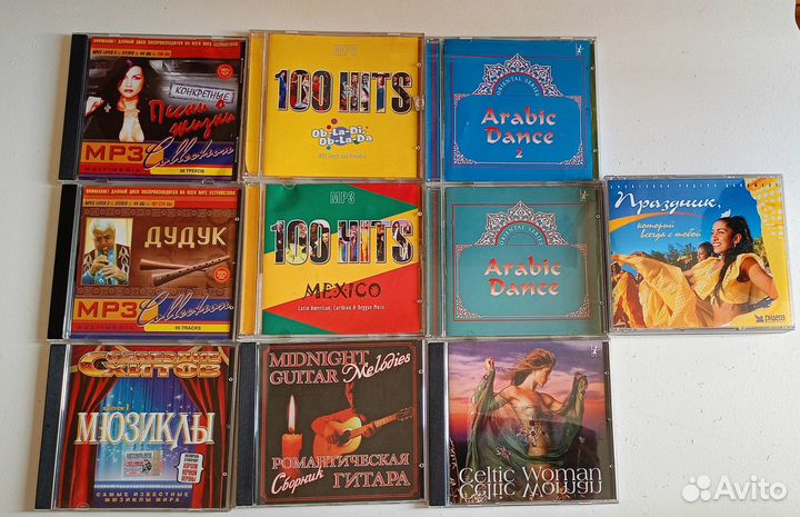 Аудио диски CD MP3, сборники, шансон, разное