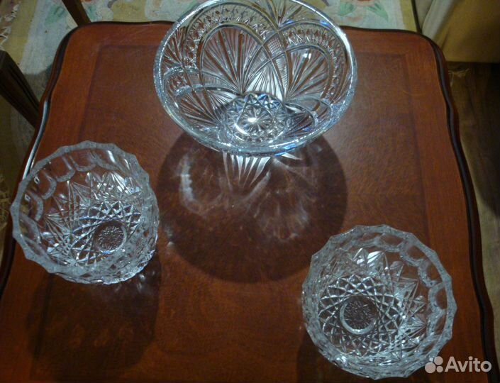 Салатники СССР хрустальные и стеклянные