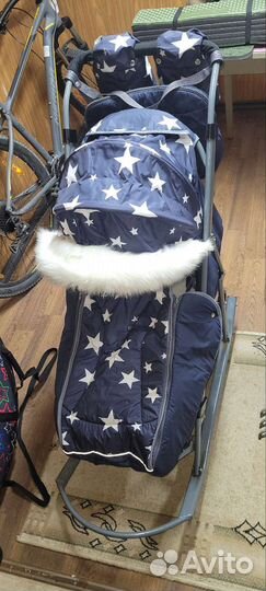 Детские санки коляска