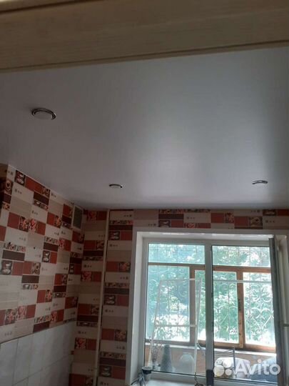 Натяжной потолок кухня и коридор 13 метров