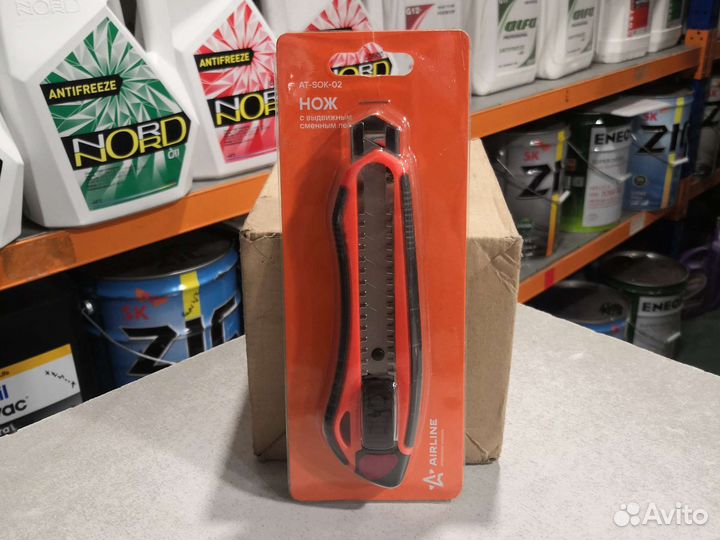 Нож с выдвижным сменным лезвием 18мм 25мм airline