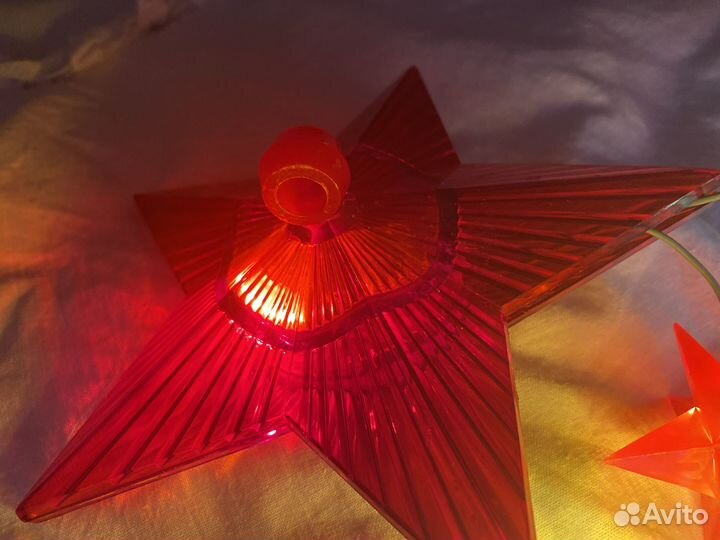 Гирлянда елочная со звездой СССР