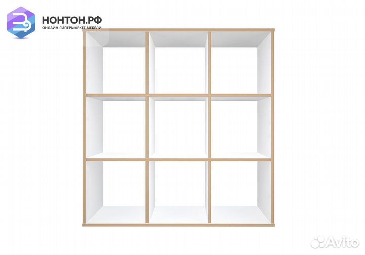 Стеллаж кубический Polini home Smart 9 секций белы