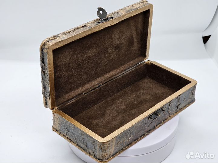 Шкатулка-купюрница «Бронзовый геккон»