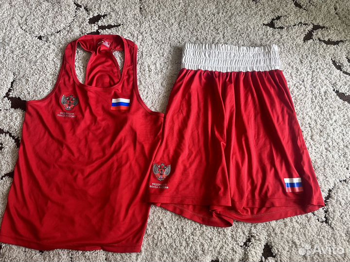 Красная боксёрская форма Clinch, размер M