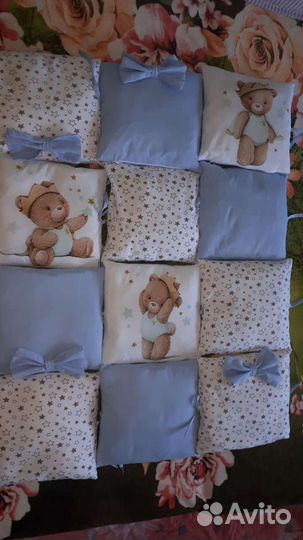 Бортики в детскую кроватку бу в отличном состоянии