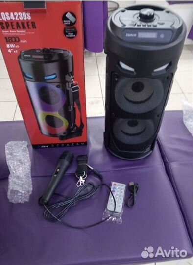 Портативная колонка с bluetooth и микрофоном