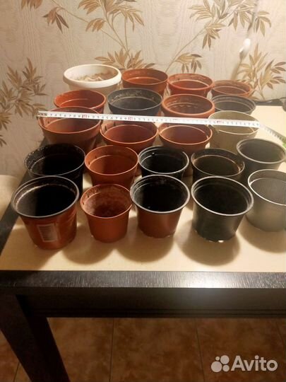 Цветочные горшки б/у