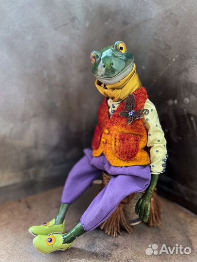 Лягушка. Авторская кукла