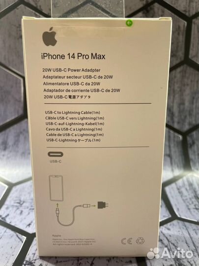 Зарядка для iPhone блок + провод type-c-lightning