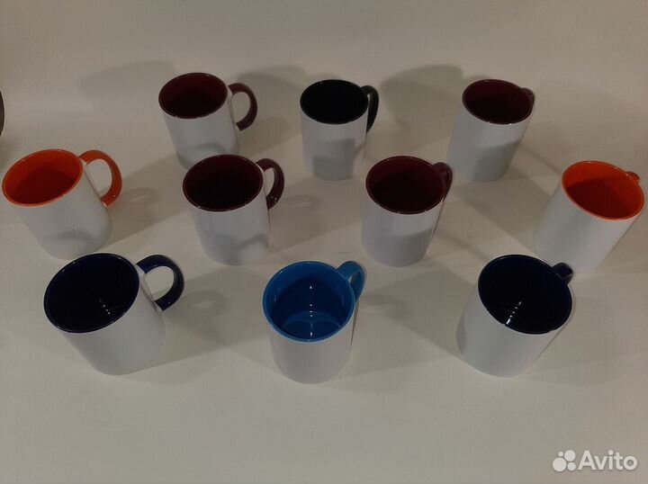 Заготовки кружки, тарелки и бутылки для сублимации