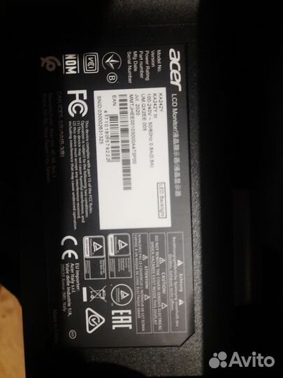 Монитор 24д и 75гц