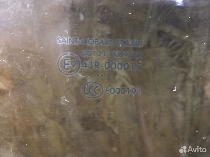 Стекло двери заднее правое Citroen C-Elysee седан