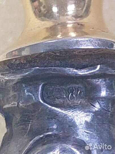 Старинная лопатка для торта серебро 84