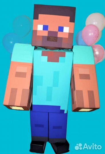 Ростовая кукла майнкрафт стив