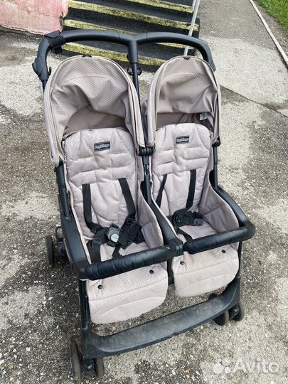 Коляска для двойни peg perego