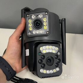 Камера видеонаблюдения 4g два объектива уличная (А