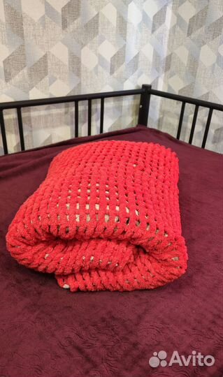 Плед из ализе пуффи