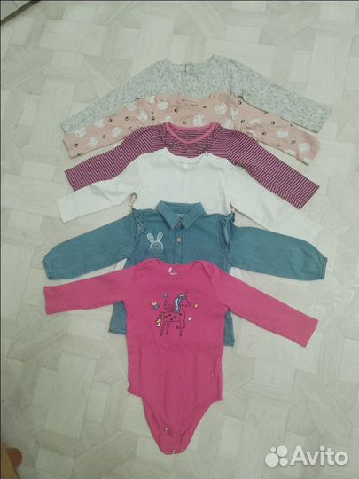 Большой пакет вещей на девочку 80 86 размер