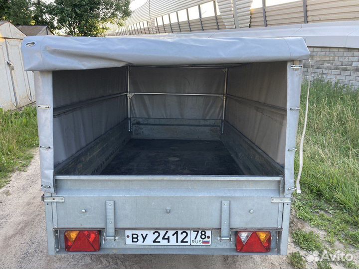 Усиленный оцинкованный прицеп трейлер Прораб