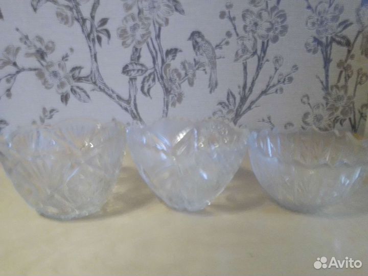 Салатники стопки вазы конфетницы хрусталь СССР