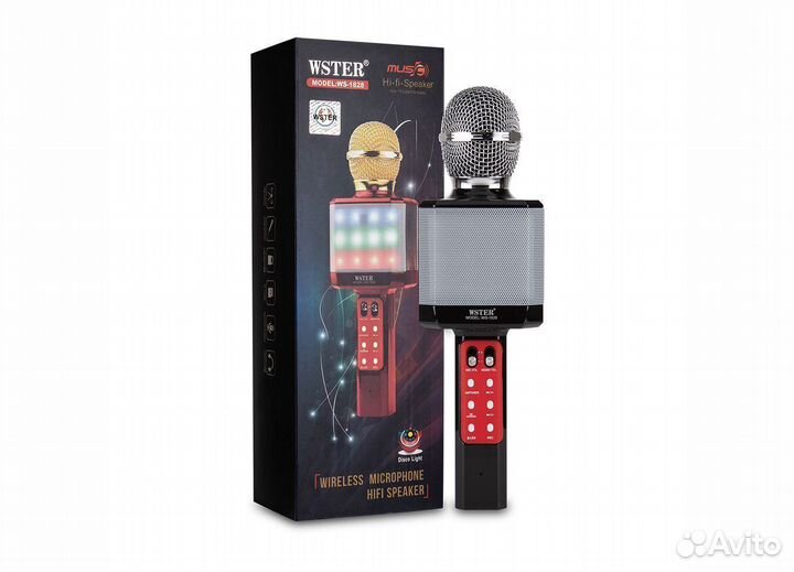 Микрофон караоке светящийся WS-1828