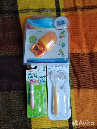 Щетка зубная, ложка силиконовая, нимблер