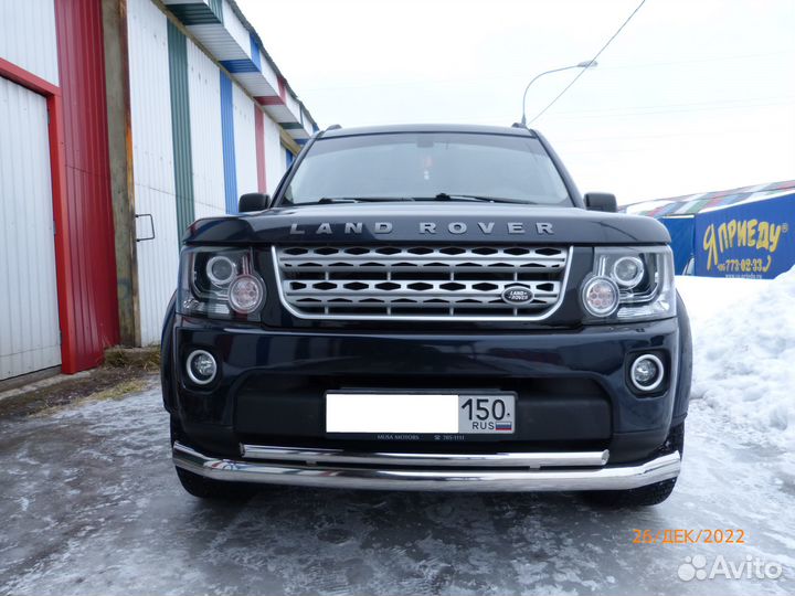 Защита бампера нержавейка Land Rover Discovery