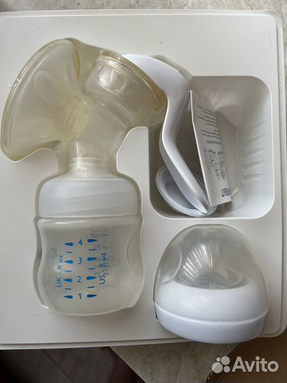 Молокоотсос ручной +накладки на грудь