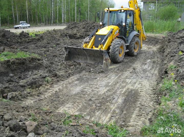 Аренда Экскаватора Погрузчика, Услуги Jcb