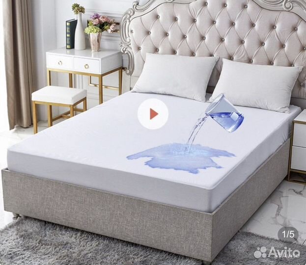 Непромокаемый наматрасник 180х200, 140х200,90х200