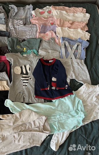 Детские вещи пакетом для девочек 74 80