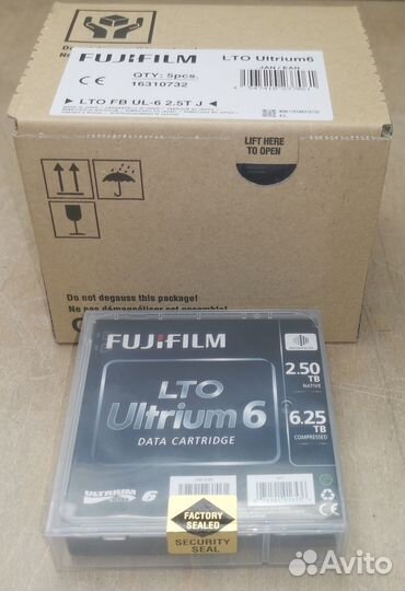 Ленточный носитель данных fujifilm LTO-6 Ultrium