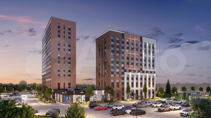 2-к. квартира, 47,9 м², 12/17 эт.