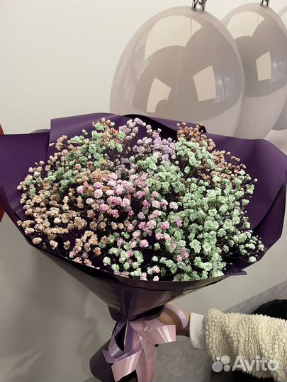 Букет цветов из гипсофилы, доставка